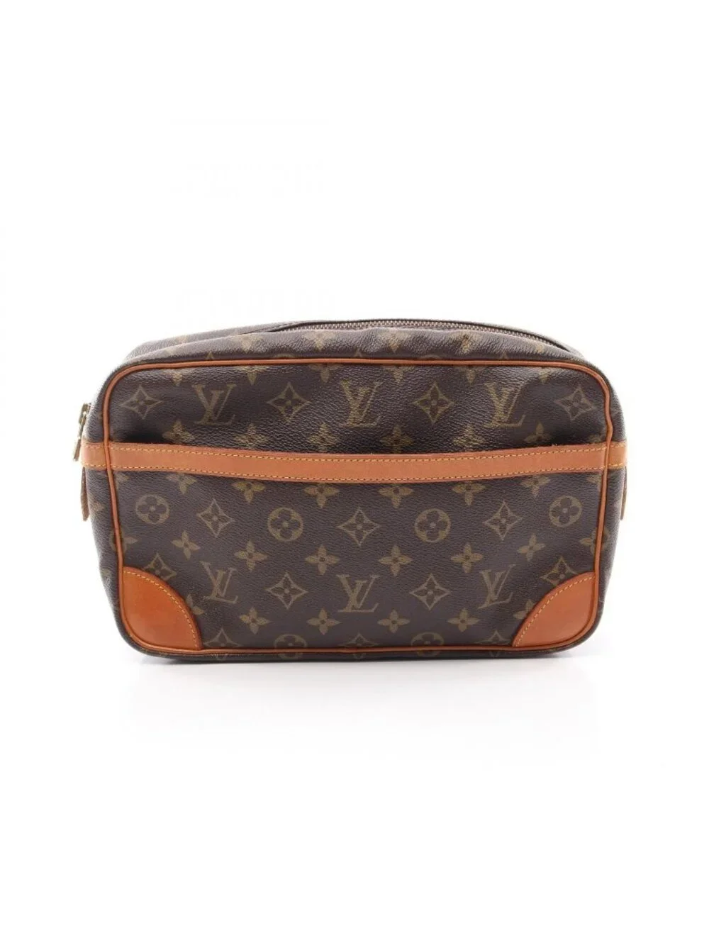 Louis Vuitton Clutch Compiegne 28 Monogram Canvas Leather